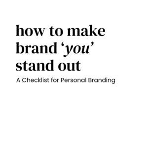 Personal branding guide and workbook - ebook pdf cover