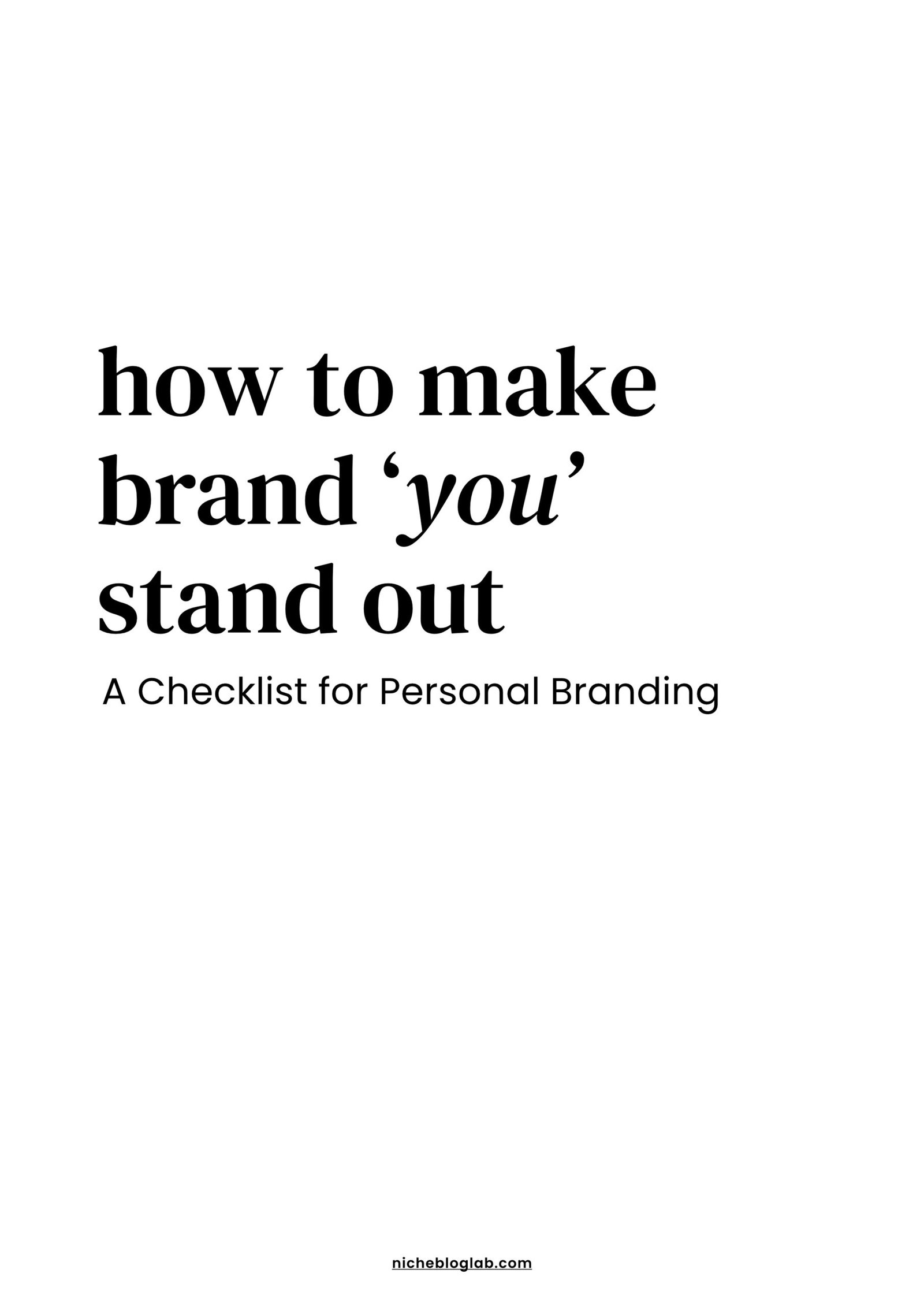 Personal branding guide and workbook - ebook pdf cover