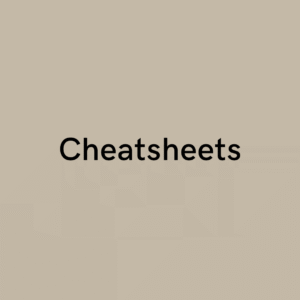 Cheatsheets