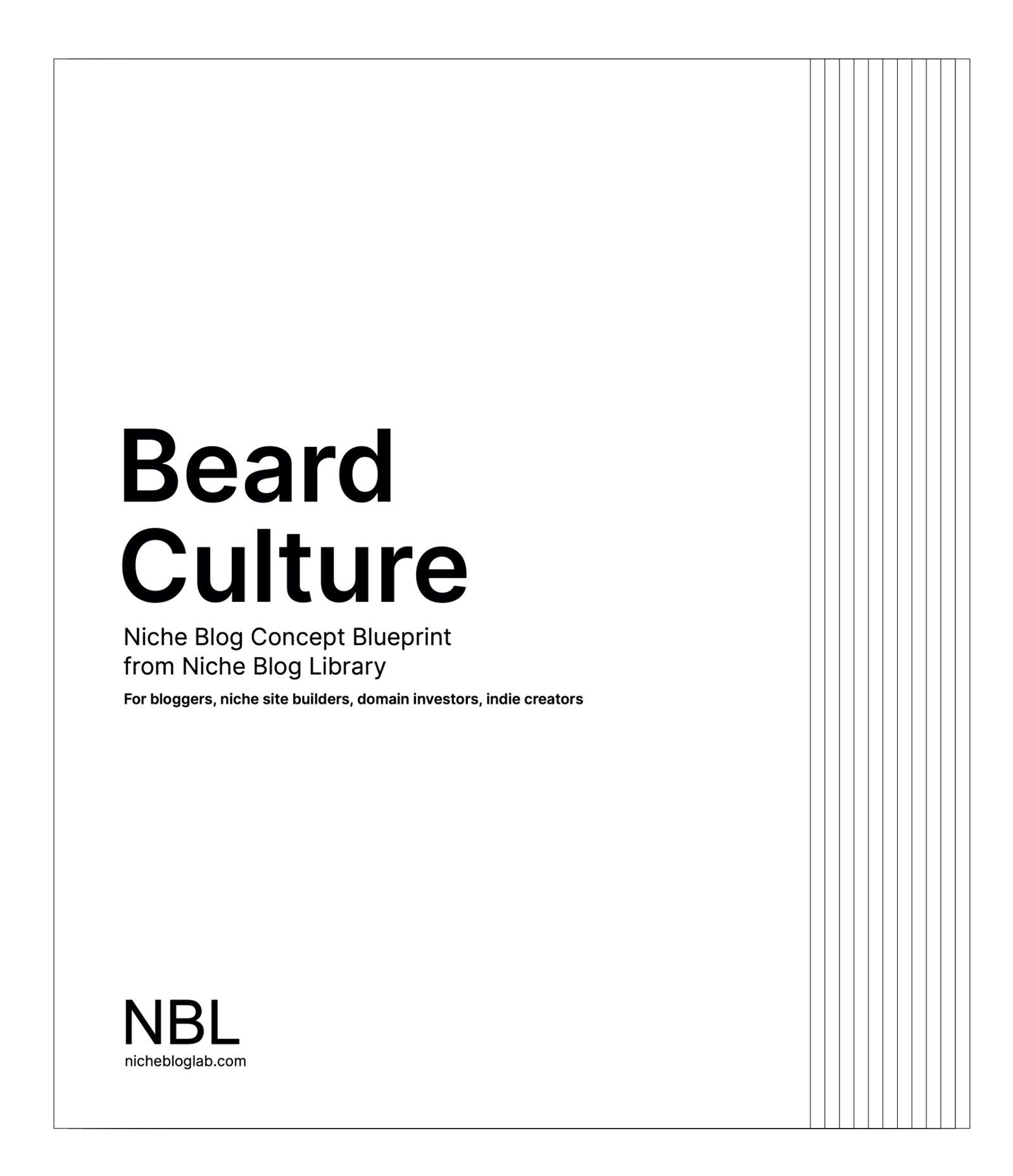 Thumbnail image of cover of e-book product - NBL Beard Culture Concept Blueprint