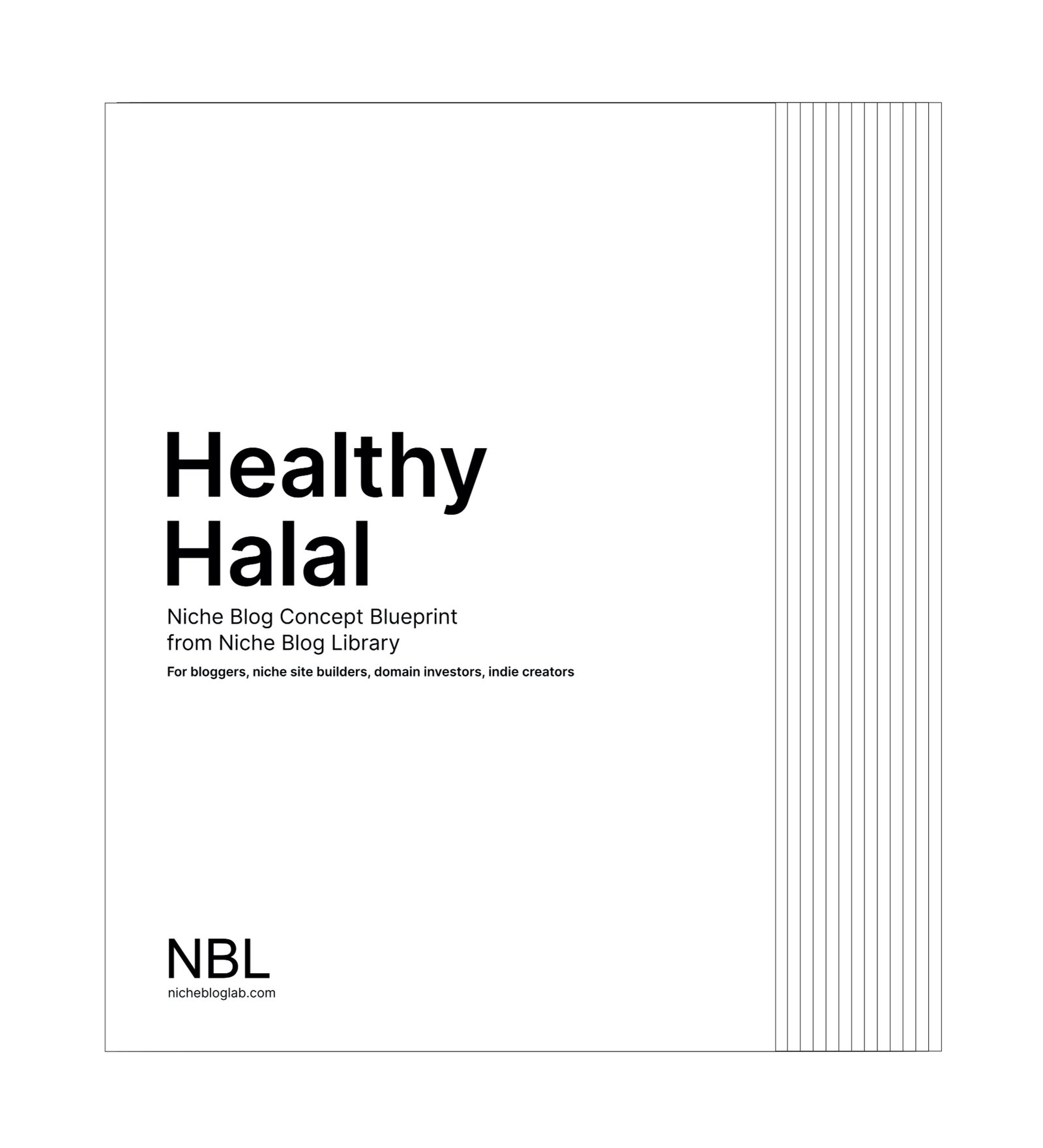 Thumbnail image of cover of e-book product - Healthy Halal Concept Blueprint