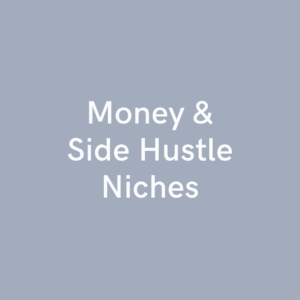 Money & Side Hustle Niches