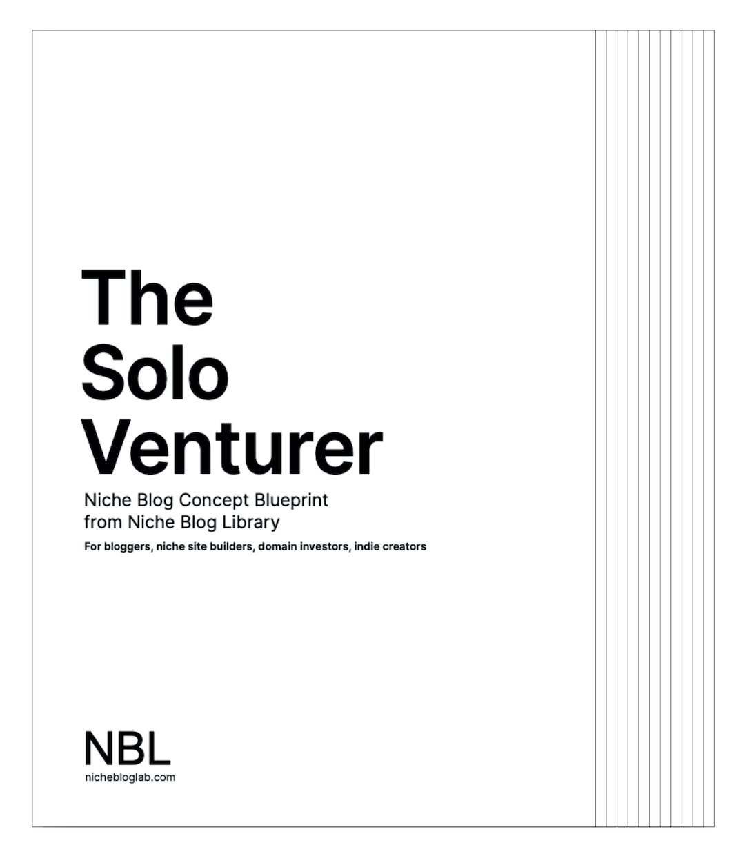 Thumbnail image of cover of e-book product - NBL_The Solo Venturer Concept Blueprint
