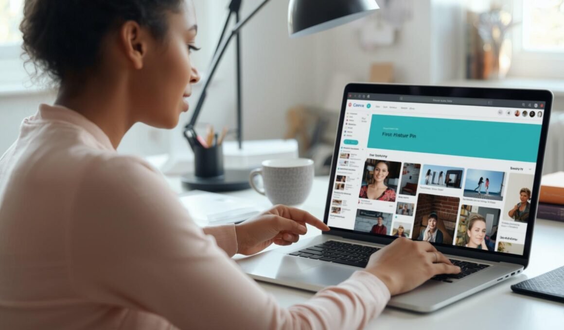 Young woman typing on laptop for article on What Search Intent Can Reveal Before You Design a Logo