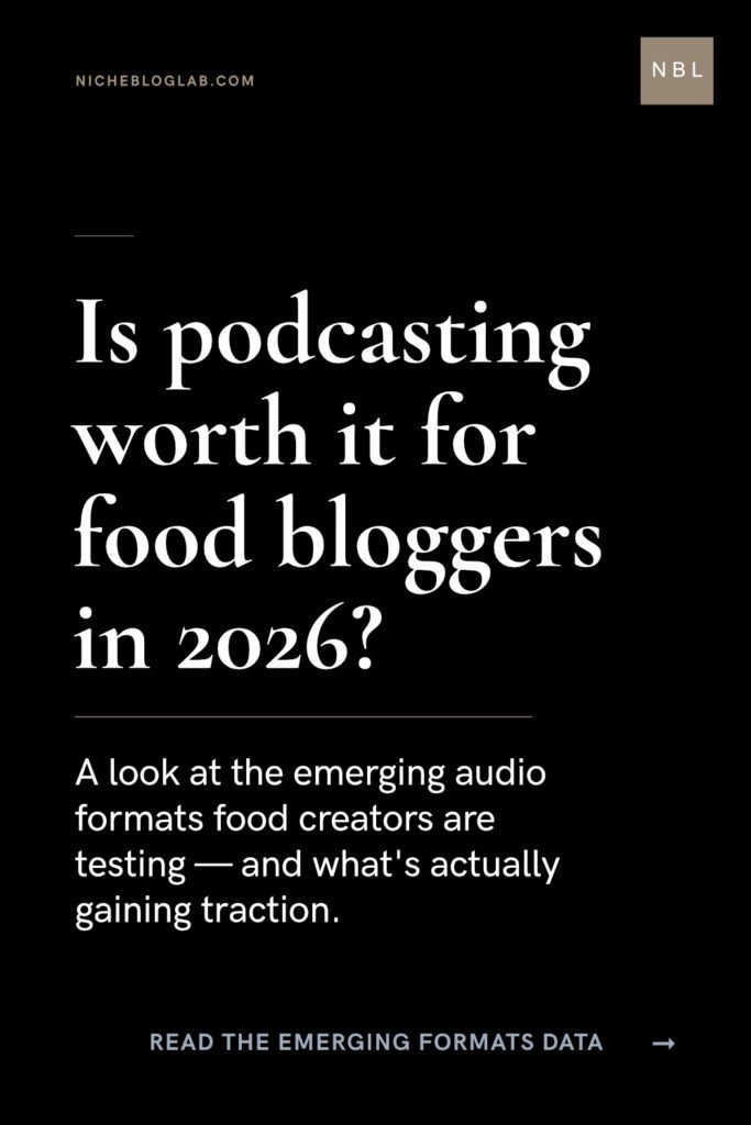 Is Podcasting Worth It for Food Bloggers in 2026?