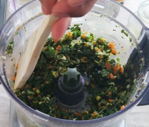 Kale pepper pesto recipe.