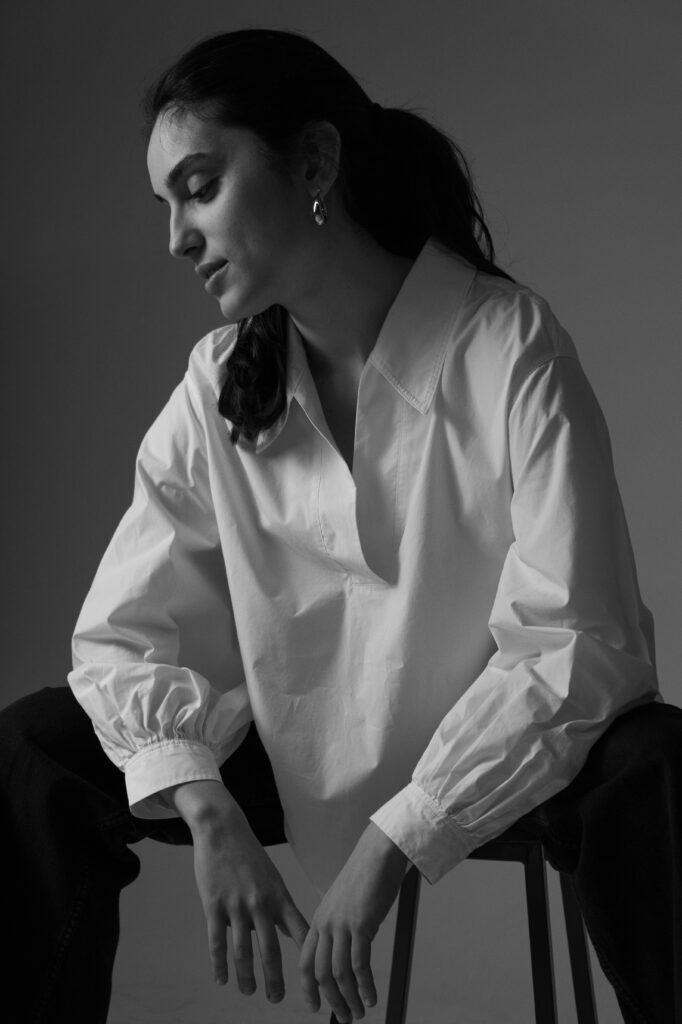 effortless big white shirt